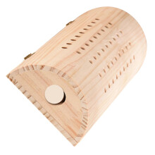 Wooden Lumbar Pillow for Neck and Back Massage, Ergonomic Reusable Moxibustion Cushion, Natural Material Support