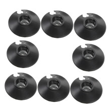 Trekking Pole Accessories Set 8 Pieces Universal Trekking Stock Mud Baskets Replacement Plastic Black