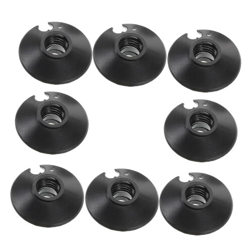 Trekking Pole Accessories Set 8 Pieces Universal Trekking Stock Mud Baskets Replacement Plastic Black
