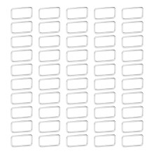 50pcs Durable Iron Rectangle Rings 2.8x38x15mm for Belts & Handbags