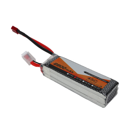2800mAh 45C 11,1V 3S T-Typ roter Stecker LiPo 2