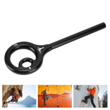 Descensor de rigging 9-Shape, 8-12mm, 150Kg, negro