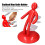 Red Human Shaped Knife Holder - Multifunctional, 25cm Bottom, 38cm Tall 12