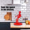 Red Human Shaped Knife Holder - Multifunctional, 25cm Bottom, 38cm Tall 3