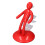 Red Human Shaped Knife Holder - Multifunctional, 25cm Bottom, 38cm Tall 13