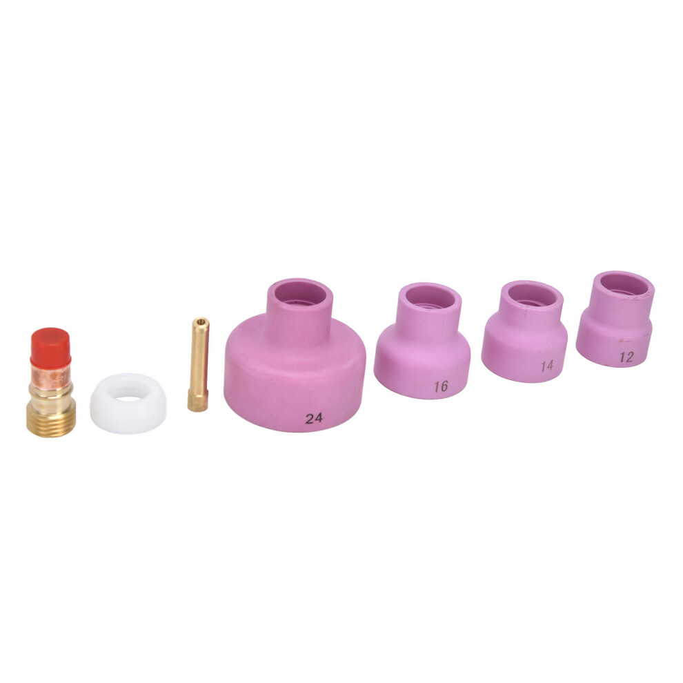 7Pcs Tig Welding Nozzle Set For Wp17/18/26, Ceramic, Gas Lens 8491340327315