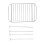 Rejilla para freidora de acero inoxidable, rectangular, 2 niveles, 8QT 9