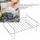 Rejilla para freidora de acero inoxidable, rectangular, 2 niveles, 8QT 5