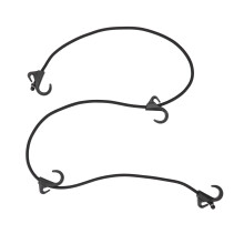 Schwerlast-Camping-Seilband UV-beständiges POM-Material schwarze Haken für Gepäck