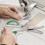 Fabric Cutting Scissors with Serrated Edge, Stainless Steel Triangular Decorative Edge Scissors, Comfortable Handle Craft Tools 2