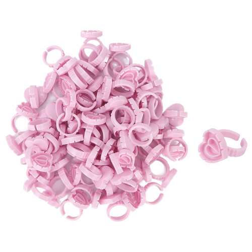 100pcs Eyelash Extension Glue Holder Cups Disposable Clear 3ml Capacity 1