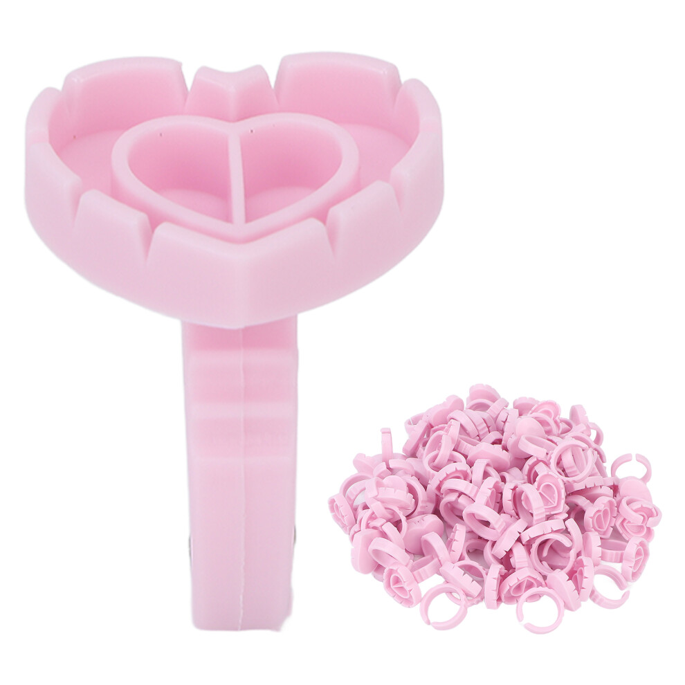 100pcs Eyelash Extension Glue Holder Cups Disposable Clear 3ml Capacity