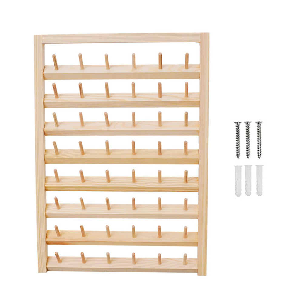 48/54 Spool Thread Rack Holder for Sewing Embroidery and Hair Braiding, Large Capacity Thread Organizer in Durable Material