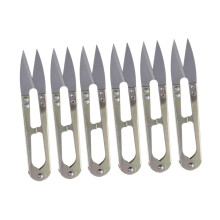 U-Shaped Thread Cutter 6-Pack Mini Trimmers High Alloy Tool Steel Easy Grip Handle for Crafting Assorted Colors