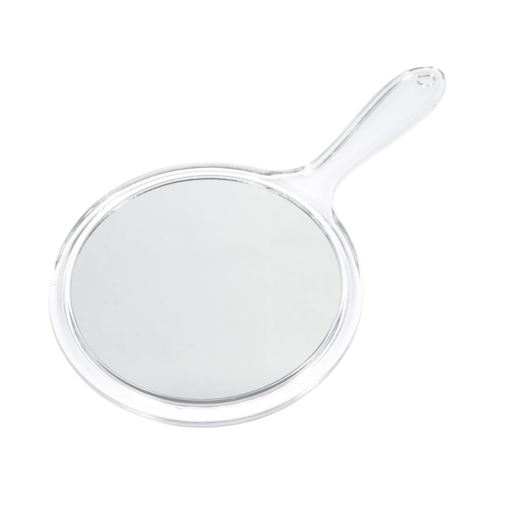 Handheld Beauty Mirror Compact Glass Makeup Mirror for Women - Practical Portable Hand Mirror with Clear Reflection
