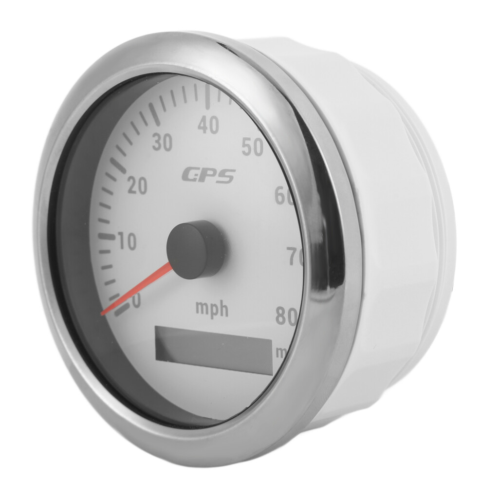 85Mm Gps Speedometer 80Mph Stainless Steel For Cars Boats With Colorful Backlight 8781340331659