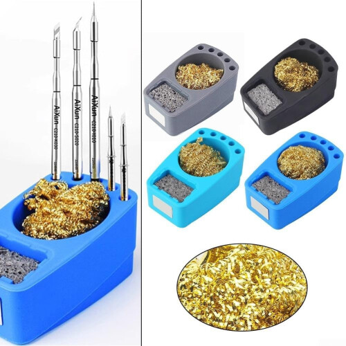 Silicone Solder Box With Slim Design For Quick Access to Tools, Flexible, Light, Practical, Black 1