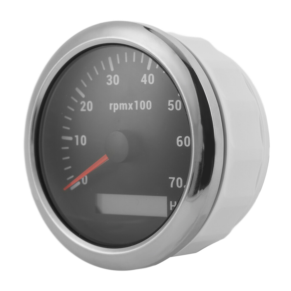 Ip67 85Mm Tachometer 0Â7000Rpm In With Wide 9-32V Operating Voltage Black 9371340331545