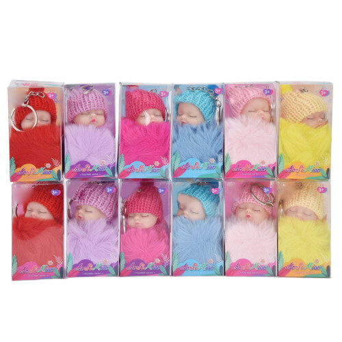 Kit porte-clés de 12 mini-poupées princesses - 11 cm 1