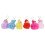 Kit porte-clés de 12 mini-poupées princesses - 11 cm 12
