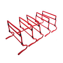 Folding Hurdle Set for Speed and Agility Training, 5-Piece Lightweight Multisport Equipment, Red Color, Ideal for Football and Plyometrics
