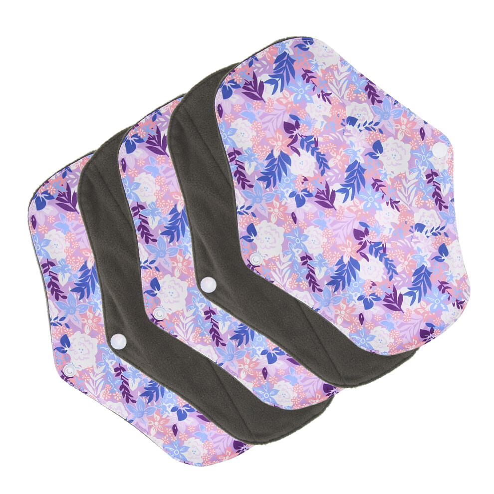 5pcs Breathable Bamboo Charcoal Menstrual Pads Eco-friendly, 18x25cm
