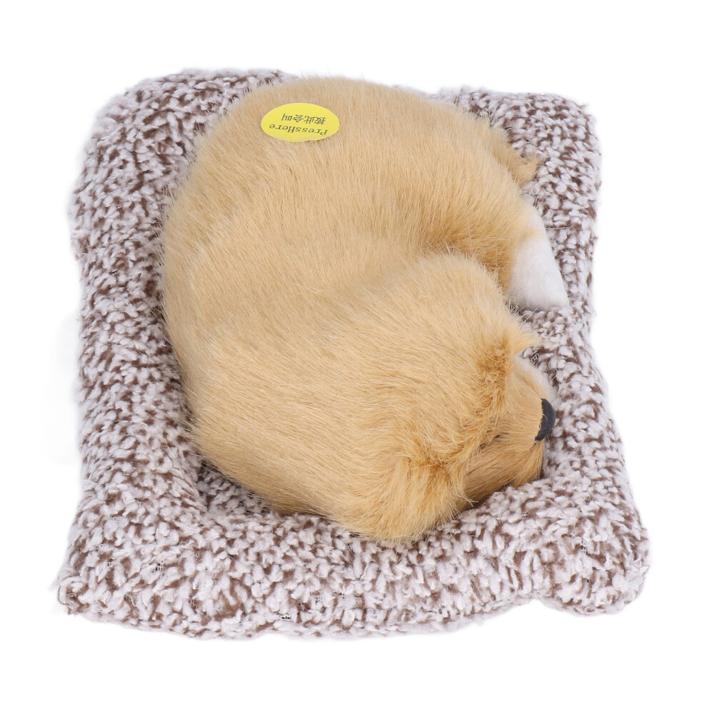 Realistic Sleeping Labrador Puppy Toy - Interactive Sound & Soft Touch