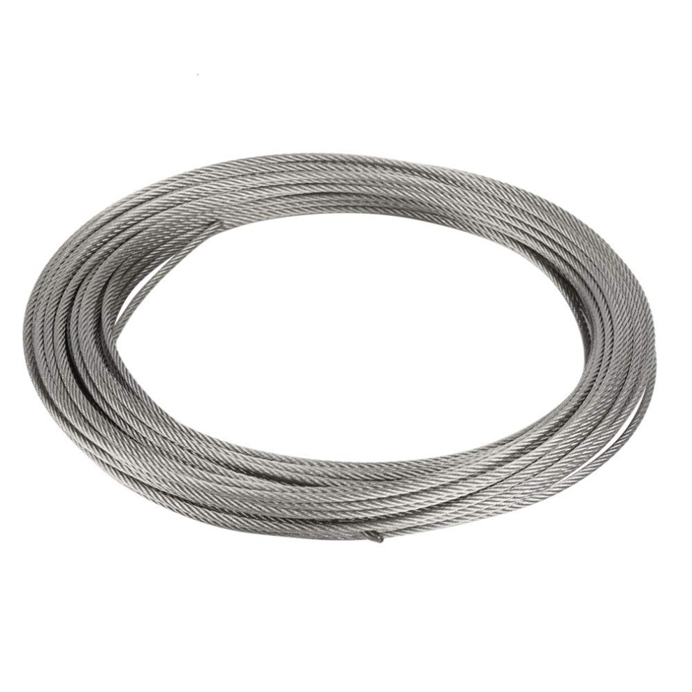 Durable 304 Stainless Steel Wire Rope 20M Length 2.5Mm Diameter For Fishing And Lifting Applications 6482260615387