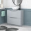 NES Home Nes Home Matte Grey 800mm Freestanding Vanity Round Ceramic Countertop Basin 1