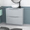 NES Home Nes Home Matte Grey 800mm Freestanding Vanity Round Ceramic Countertop Basin 2