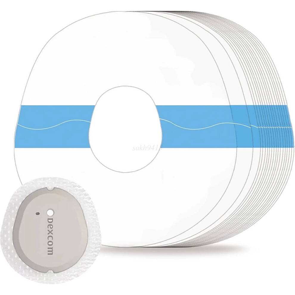 (PU transparent) 48pcs For Dexcom G7 CGM Non Woven Patches Anti Slip Sweatproof Fixing Adhesives