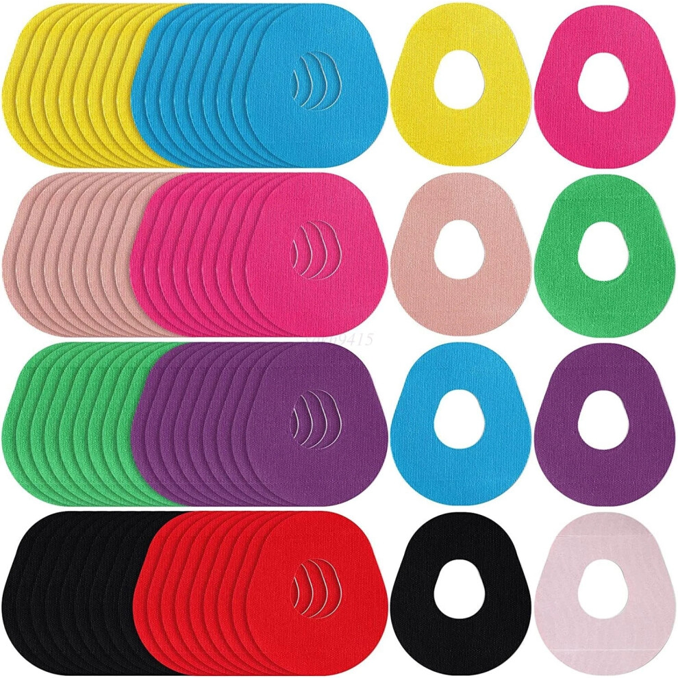 (mix colours) 48pcs For Dexcom G7 CGM Non Woven Patches Anti Slip Sweatproof Fixing Adhesives