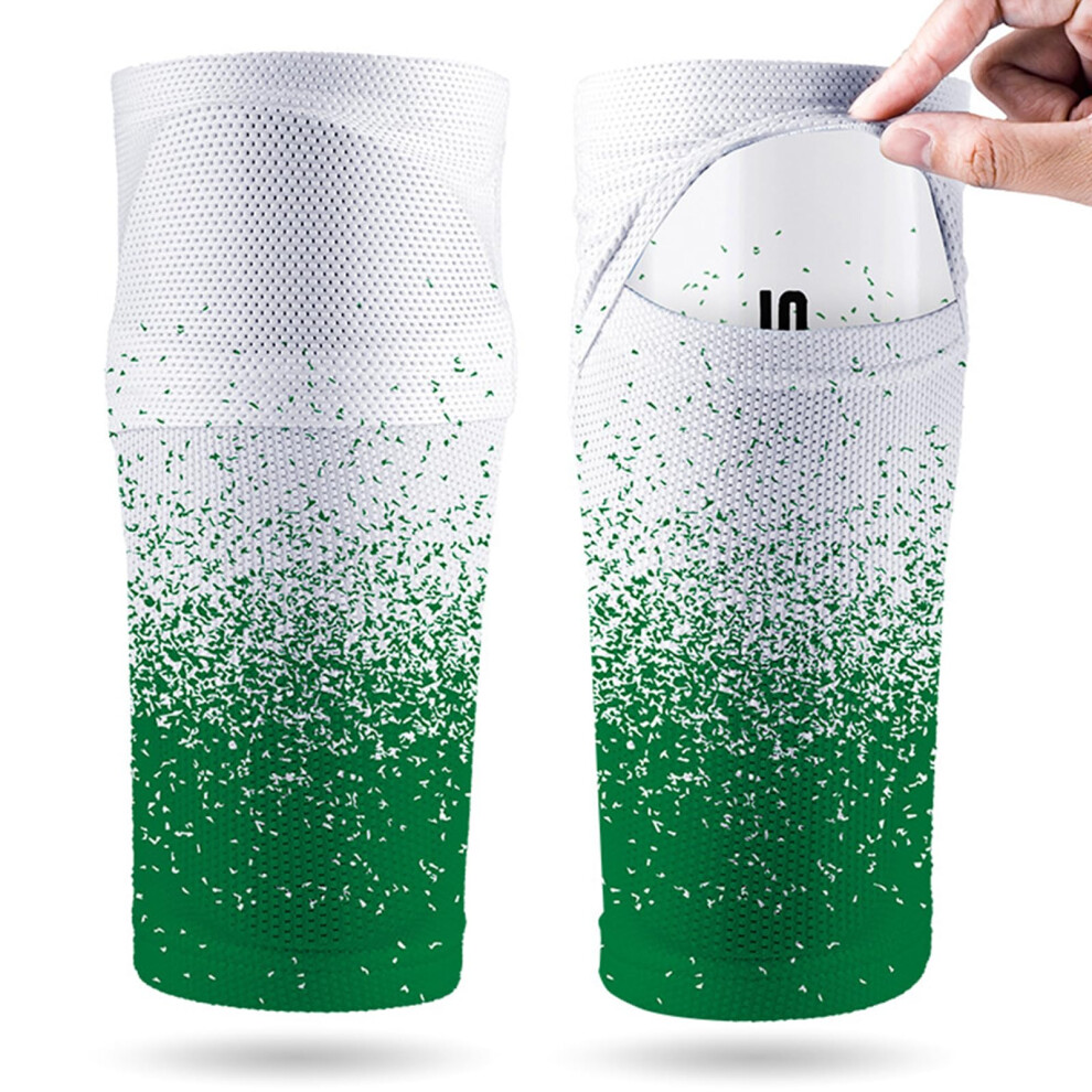 Shin Guards for Kids and Adults, Soccer and Running Protection Sleeves, Lightweight, Adjustable Fit, Breathable Material