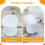 Round Plastic Egg Cups Set of 6, White, Stackable 4.4 x 4.6 cm, Ideal for Hard and Soft Boiled Eggs 3