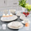 Round Plastic Egg Cups Set of 6, White, Stackable 4.4 x 4.6 cm, Ideal for Hard and Soft Boiled Eggs 4