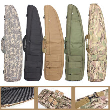 (Black) 120X30X5CM Tactical Bag Heavy Duty Hiking Climbing Hunting Shooting Carry Case Bag Shoulder Bag