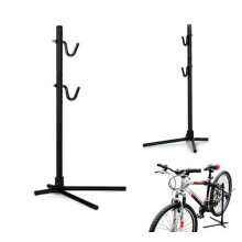 MHBS02 Bicycle Holder Stand - Stable Black Repair Stand for Mountain and Road Bikes, Adjustable Height, Heavy-Duty Steel