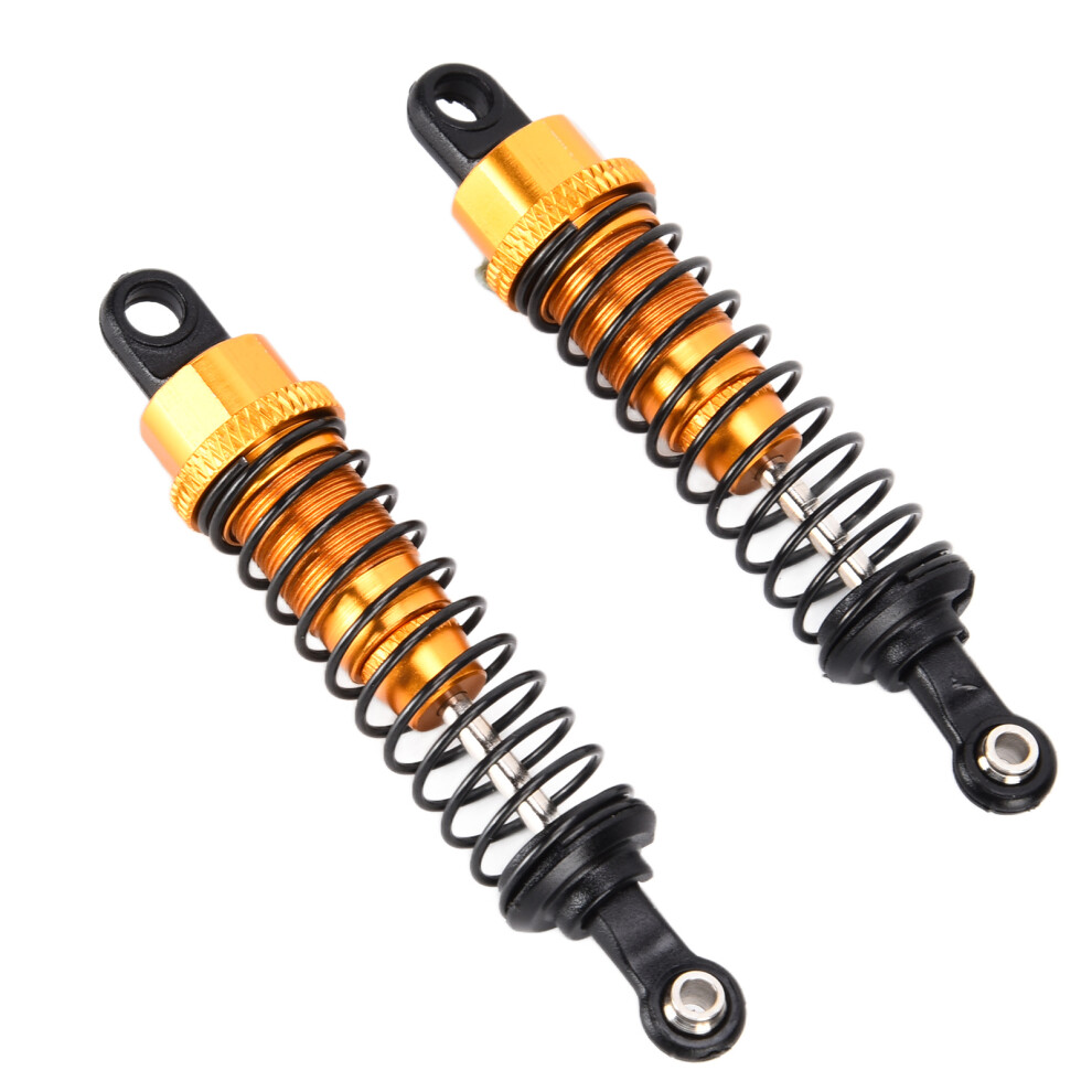 2Pcs 1/16 Rc Car Shock Absorbers Aluminum Alloy 73Mm Gold 4971340338367