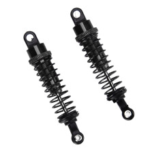 CNC-gefräste Stoßdämpfer mit Kolben, zweistufiger Federrate und robusten Stoßdämpfergehäusen, sanfte Dämpfung für ferngesteuerte 1/16-Modelle.