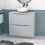 NES Home Nes Home Matte Grey 800mm Freestanding Vanity Unit With Round Ceramic Basin 2