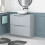NES Home Nes Home Matte Grey 800mm Freestanding Vanity Unit With Round Ceramic Basin 1