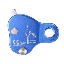 Climbing Rope Ascender, Self-Locking Rope Grab for Outdoor Rock Climbing and Rescue, 8-13mm, Blue