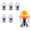Stainless Steel Egg Cups Set of 6 Stackable Egg Holders with Base Small Wine Glass Shape for Breakfast Kitchen Silver 1
