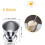 Stainless Steel Egg Cups Set of 6 Stackable Egg Holders with Base Small Wine Glass Shape for Breakfast Kitchen Silver 2