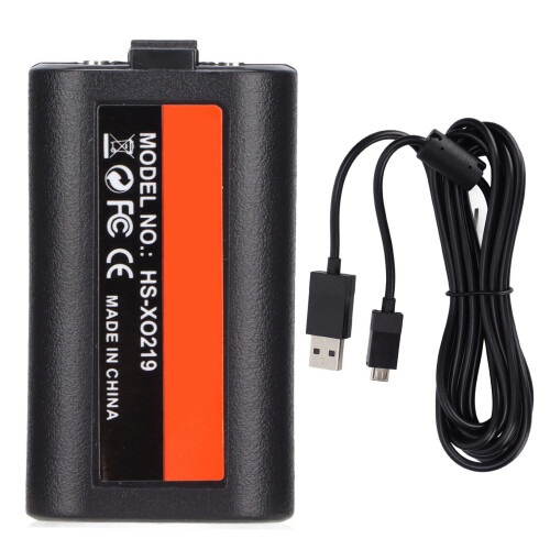 Rechargeable 1200mAh Black Controller Battery Pack for Xbox One 1