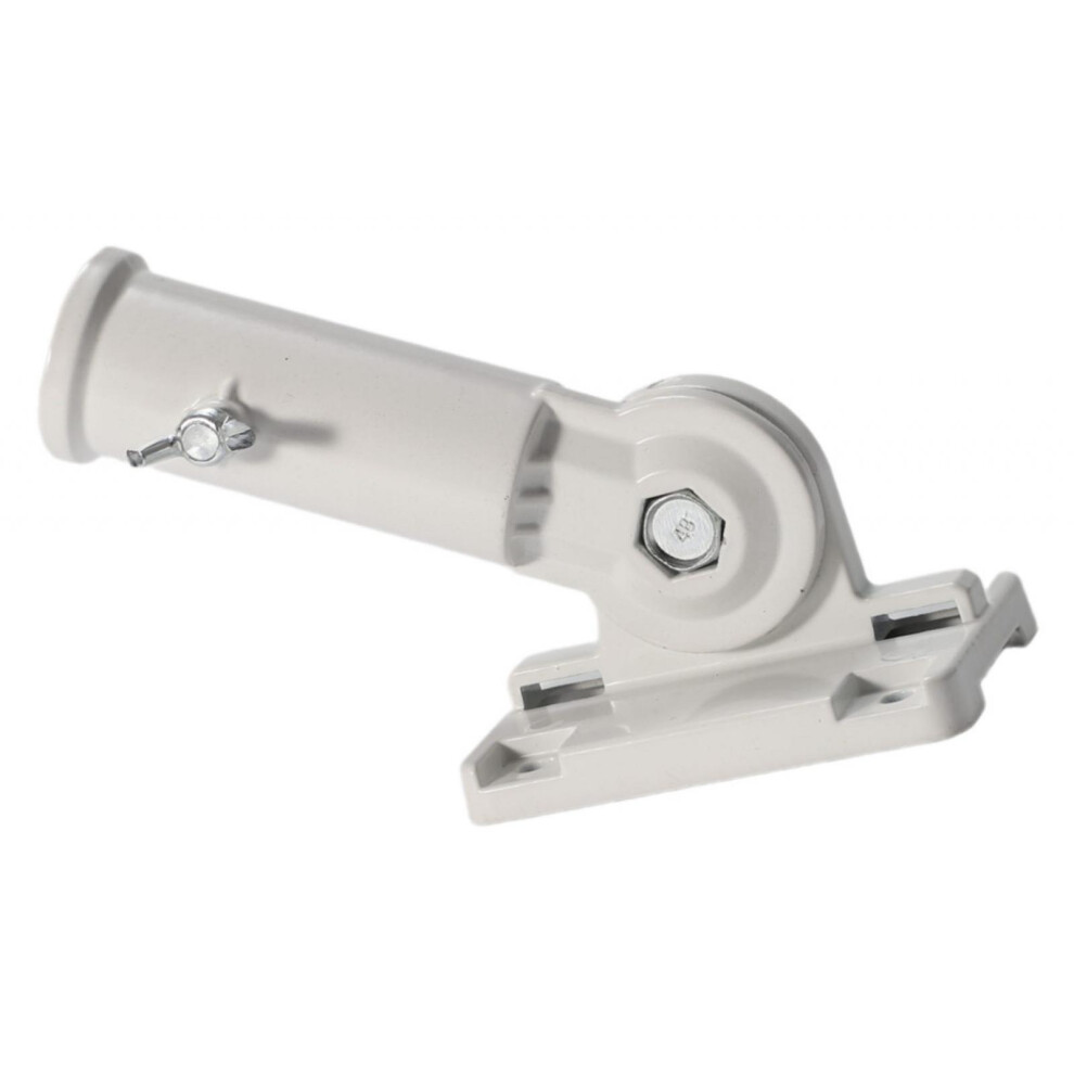 Flag Pole Holder Porch Outdoor Flagpole Base Backyard Mounting White