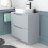 NES Home Nes Home 800mm Matte Grey Drawers Vanity, Worktop & Square Rounded Corner Basin 3