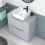 NES Home Nes Home 800mm Matte Grey Drawers Vanity, Worktop & Square Rounded Corner Basin 4