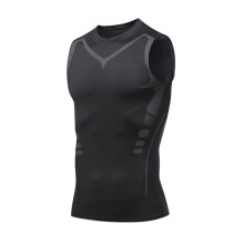 (black, XL) Chest Compression Immediate Slimming Chest Vest For Men 2. Ulti Mate
