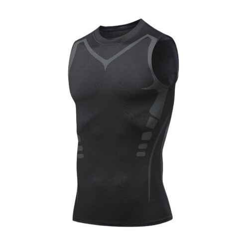 (black, XL) Chest Compression Immediate Slimming Chest Vest For Men 2. Ulti Mate